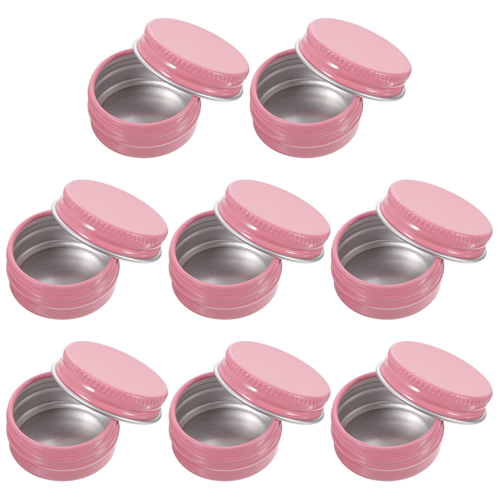8Pcs Round Aluminum Tin Jars E - Lip Balm review and price