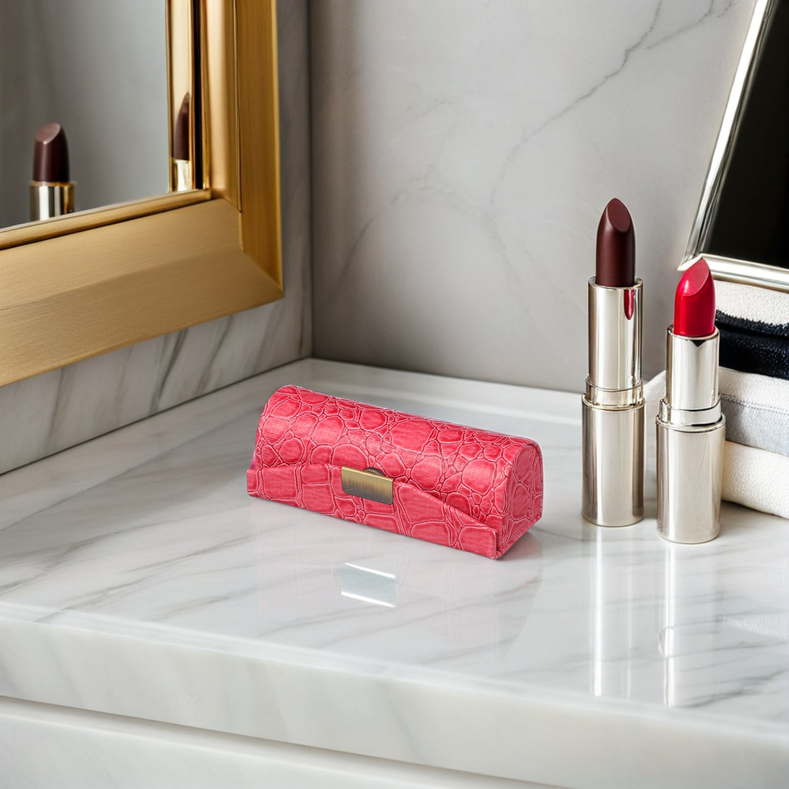 PU Lipstick Case Compact Decor - Lip Balm review and price