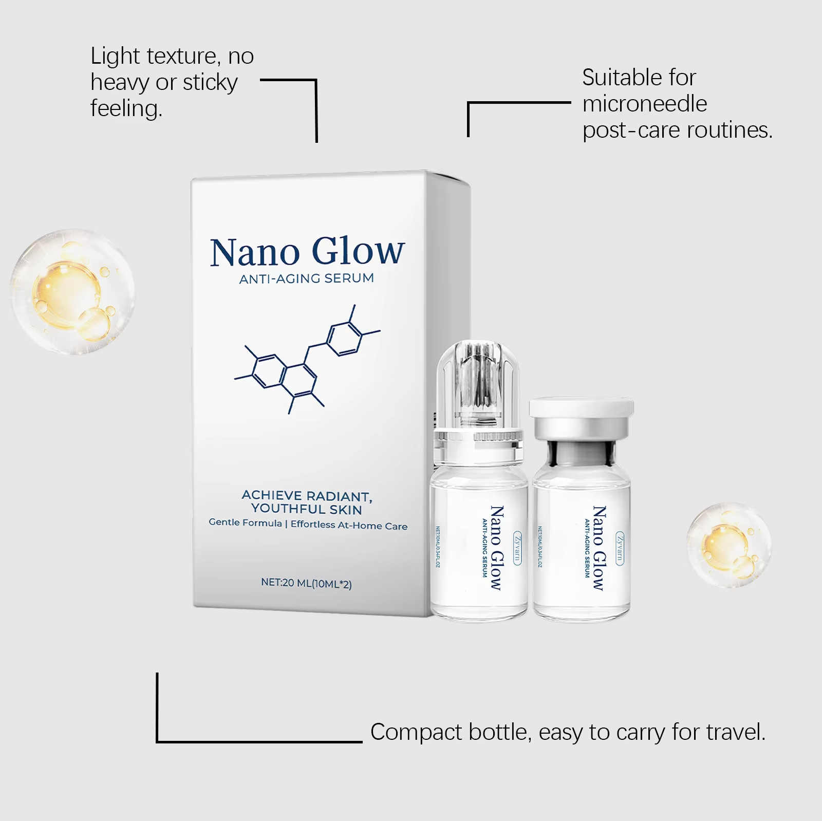 2*10ML Facial Hyaluronic Acid  - Face Moisturizer review and price